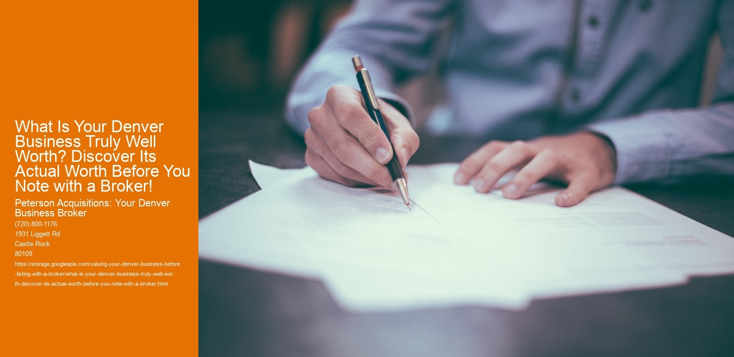 What Is Your Denver Business Truly Well Worth? Discover Its Actual Worth Before You Note with a Broker!